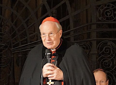 Cardinal Christoph Schönborn durant la célébration œucuménique